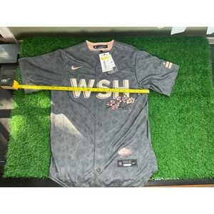 Nike Washington Nationals City Connect Keibert Ruiz Jersey Grey Pink Mens Small